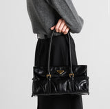 PRE-ORDER Medium Leather Shoulder Bag Black