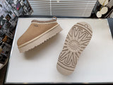 PRE-ORDER Shoes Platform Tazz Suede Clogs Mustard Seed