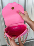 PRE-ORDER Mini Flap Bag Hot Pink