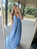 Summer Blues Maxi Dress