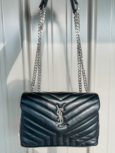 PRE-ORDER Loulou Silver Black Bag