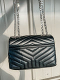 PRE-ORDER Loulou Silver Black Bag