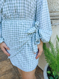 Knot Yours Sage Gingham Dress