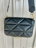 PRE-ORDER Padded Black Shoulder Bag