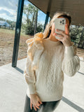 Loveliest Looks Ruffle Cream Sweater